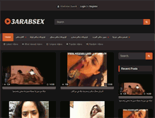 Tablet Screenshot of 3arabsex.com